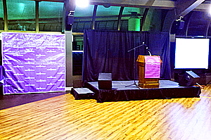 Professional Sound System Rental, Pro Audio System Rental, digital projector and screen rentals